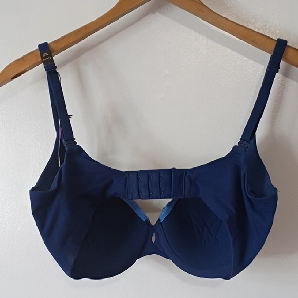 Victoria's Secret Bra 32DDD 32F Navy Blue Perfect Shape Bra - Picture 7 of 11